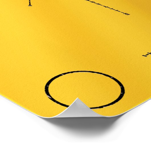 NASA Pioneer 10 Space Probe Gold Plaque Poster (Hoek)