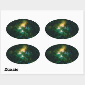 NASA Pleiades Ovale Sticker (Vel)