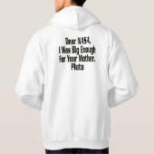 NASA PLUTO NIET GROOT GENOEG G grap - TRUI Hoodie (Achterkant)