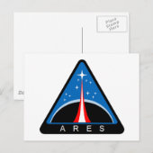 NASA Project Ares Logo   Briefkaart (Voorkant / Achterkant)