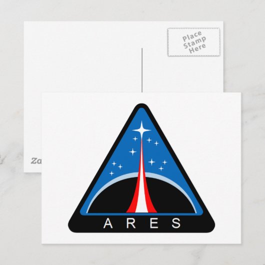 NASA Project Ares Logo   Briefkaart (Voorkant / Achterkant)