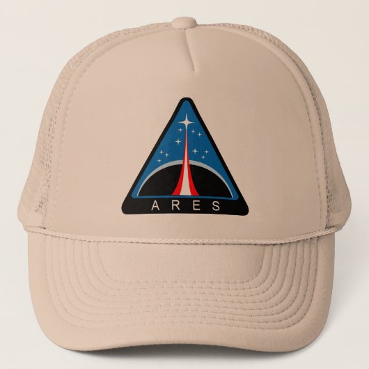 NASA Project Ares Logo Trucker Pet (Voorkant)