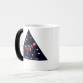 NASA Project Constellation Logo Magische Mok (Voorkant links)