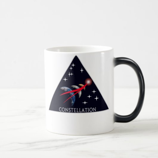 NASA Project Constellation Logo Magische Mok (Rechts)