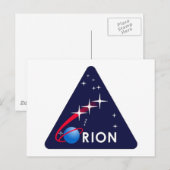 NASA Project Orion Logo Briefkaart (Voorkant / Achterkant)