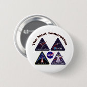 NASA projectlogo's Ronde Button 5,7 Cm (Voorkant /achterkant)