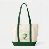 NASA Quesst Logo Supersonic Green Trim Tote Bag (Voorkant)
