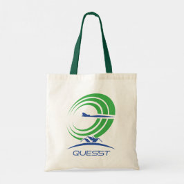 NASA Quesst Logo Supersonic Green Trim Tote Bag