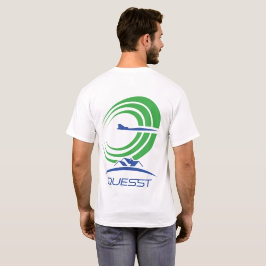 NASA Quesst Logo Supersonic White 100% Katoen T-shirt (Achterkant volledig)