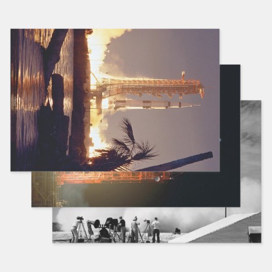 NASA-raketlanceringsfoto's Inpakpapier Vel (Set)