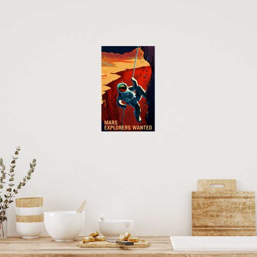 NASA Recruitment Poster Explorers Wanted (Keuken)