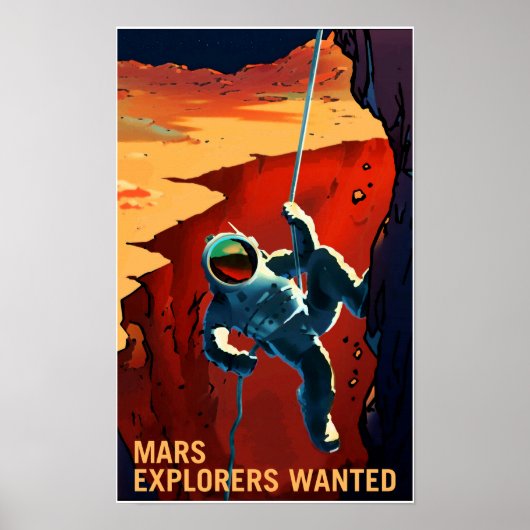 NASA Recruitment Poster Explorers Wanted (Voorkant)