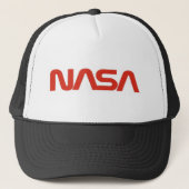 NASA Red Snake Logo LIGHT Trucker Pet (Voorkant)