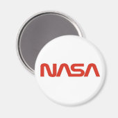 NASA Red Worm Logo Magneet (Voorkant / Achterkant)