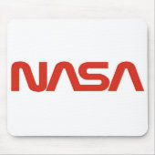 NASA Red Worm Logo Muismat (Voorkant)