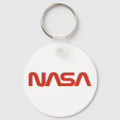 NASA Red Worm Logo Sleutelhanger (Voorkant)
