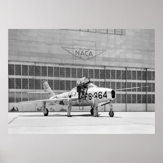 NASA: Republiek F84-F op Moffett Field Poster (Voorkant)