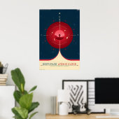 NASA Retro Stijl Reisposter - Diepe Ruimte Atoomen Poster (Thuiskantoor)