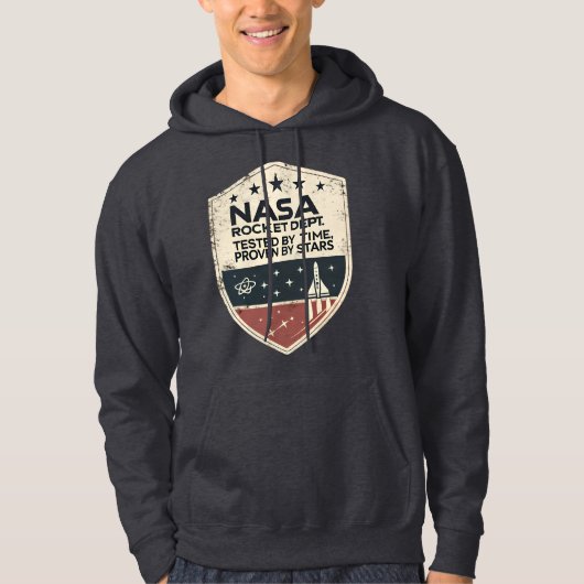 NASA Rocket Dept Getest Door Tijd Bewezen Door Ste Hoodie (Voorkant)