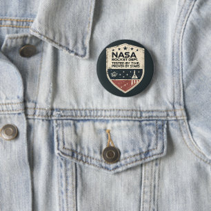 NASA Rocket Dept Getest Door Tijd Bewezen Door Ste Ronde Button 5,7 Cm