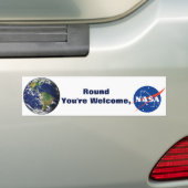 NASA Round Earth Bumpersticker (Op auto)