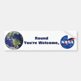 NASA Round Earth Bumpersticker