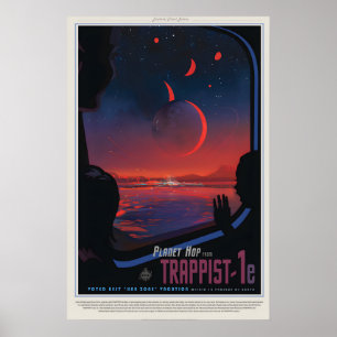 Nasa ruimteposter, retro wanddecoratie, ruimtereis poster