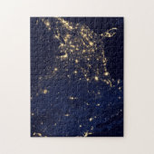 NASA Satellietinfraroodcomposiet van de VS- 2012 Legpuzzel (Verticaal)