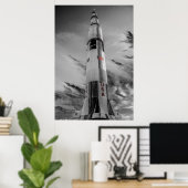 NASA Saturn V - USA Color Splash Poster (Thuiskantoor)