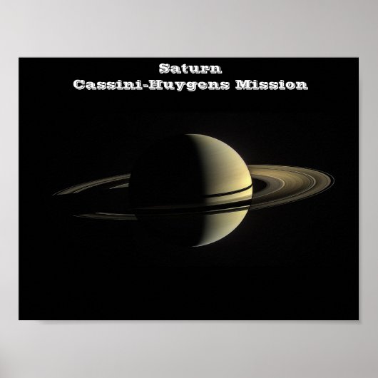 NASA Saturn van de Cassini-Huygens-missie Poster (Voorkant)