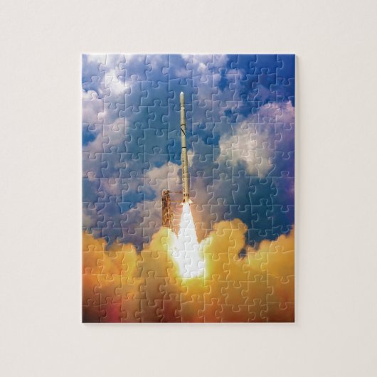 NASA Scout Rocket Launch Liftoff Legpuzzel (Verticaal)