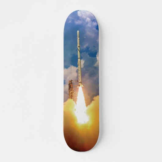 NASA Scout Rocket Launch Liftoff Persoonlijk Skateboard (Voorkant)