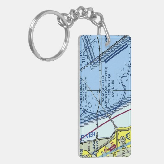 NASA Shuttle Landing Facility — Schema Sleutelhanger (Voorkant Links)