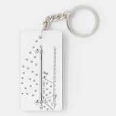 NASA Shuttle Landing Facility — Schema Sleutelhanger (achterkant)