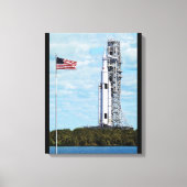 NASA SLS Space Launch System Raketlanceerplatform Canvas Afdruk (Voorkant)