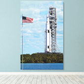 NASA SLS Space Launch System Raketlanceerplatform Canvas Afdruk (Insitu (Houten vloer))