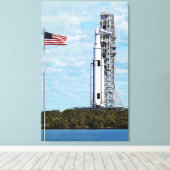 NASA SLS Space Launch System Raketlanceerplatform Canvas Afdruk (Insitu (Houten vloer))