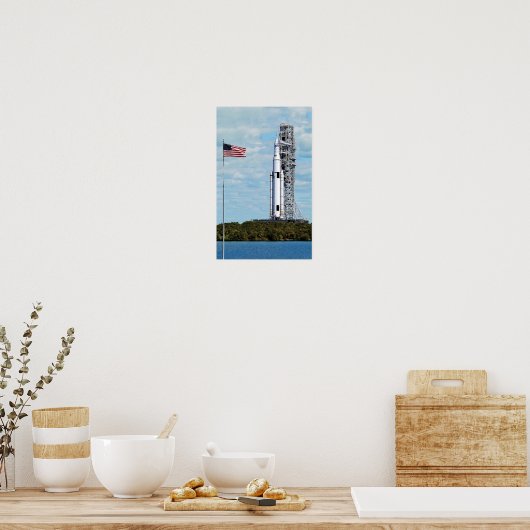 NASA SLS Space Launch System Raketlanceerplatform Poster (Keuken)