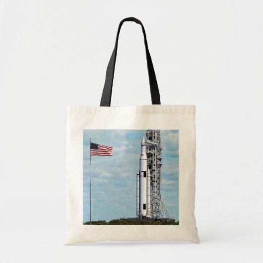 NASA SLS Space Launch System Raketlanceerplatform Tote Bag (Voorkant)