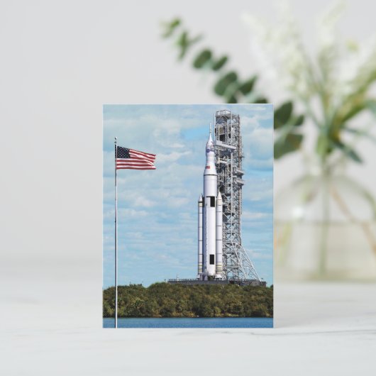 NASA SLS Space Launch System Rocket Launchpad Briefkaart (Staand voorkant)