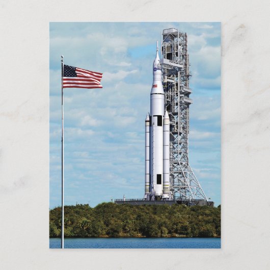 NASA SLS Space Launch System Rocket Launchpad Briefkaart (Voorkant)