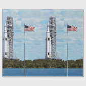 NASA SLS Space Launch System Rocket Launchpad Cadeaupapier (Vlak)