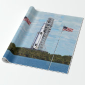 NASA SLS Space Launch System Rocket Launchpad Cadeaupapier (Uitgerold)
