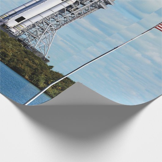 NASA SLS Space Launch System Rocket Launchpad Cadeaupapier (Hoek)