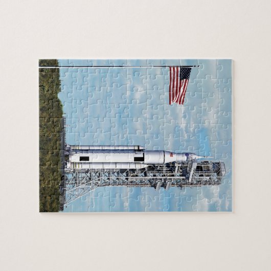 NASA SLS Space Launch System Rocket Launchpad Legpuzzel (Horizontaal)
