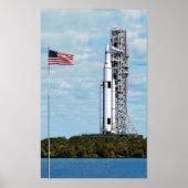 NASA SLS Space Launch System Rocket Launchpad Poster (Voorkant)