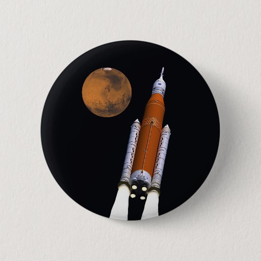 NASA SLS Space Launch System Ronde Button 5,7 Cm (Voorkant)