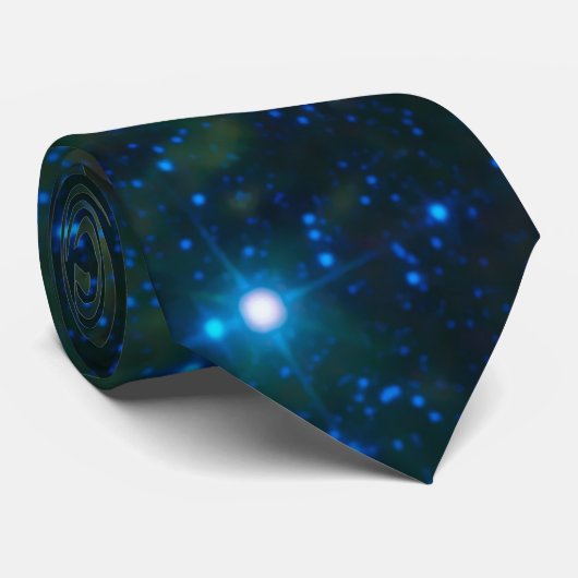 NASA Space Cosmos Stars Pacman Nebula Stropdas (Opgerold)