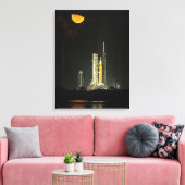 NASA Space Launch System Rocket Artemis I Moonrise Canvas Afdruk (Insitu (Woonkamer))
