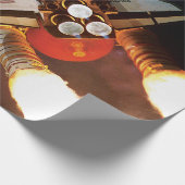 NASA Space Shuttle Atlantis lancering STS-45 Cadeaupapier (Hoek)